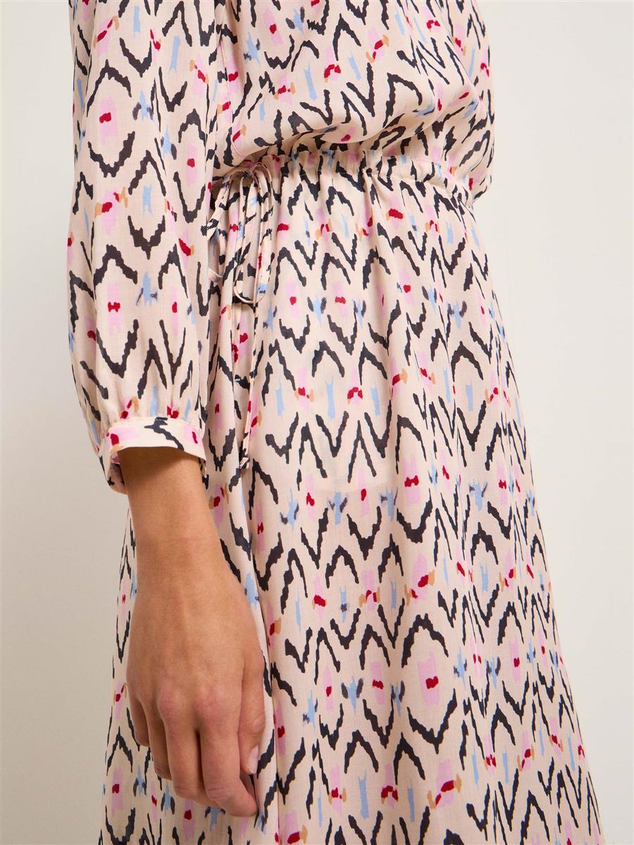 Marlowe Nature Midikleid ikat print natural Seide Gr.36