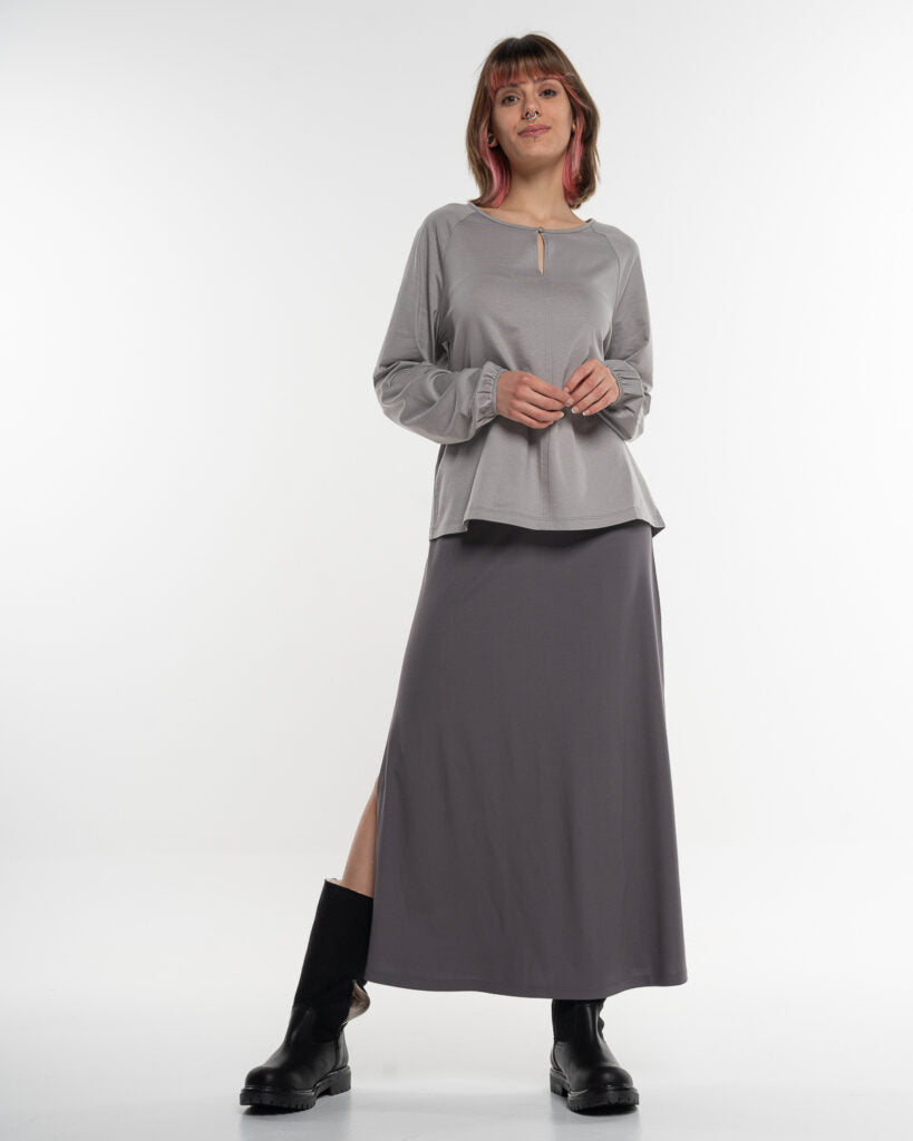 Marlowe Nature Raglan Blouse Blusenshirt dolphin Bio-Baumwolle