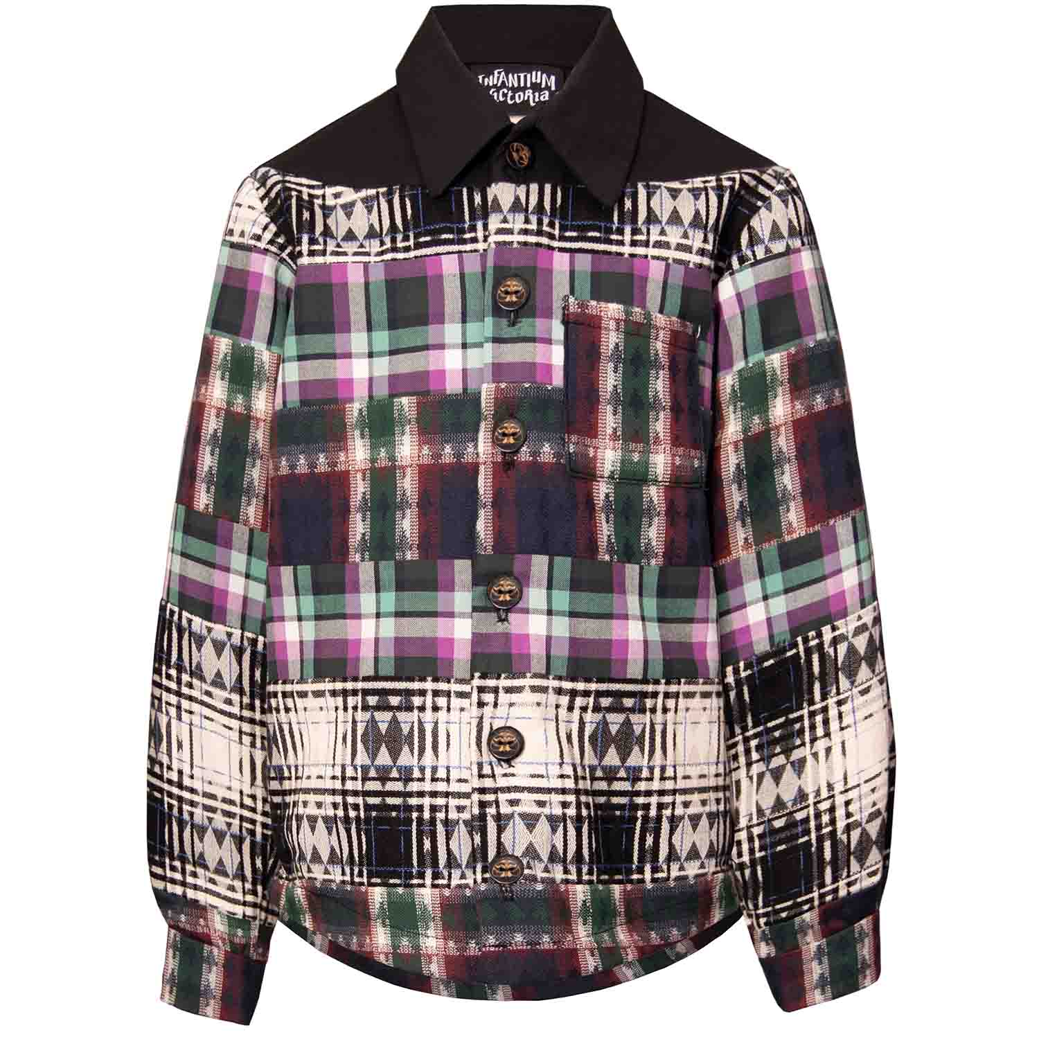 Infantium Victoria Mixed Tartan Karohemd Kinder Baumwolle
