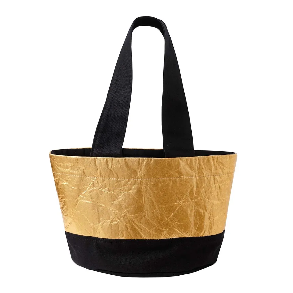 Infantium Victoria Piñatex Beach Tote Strandtasche Gold