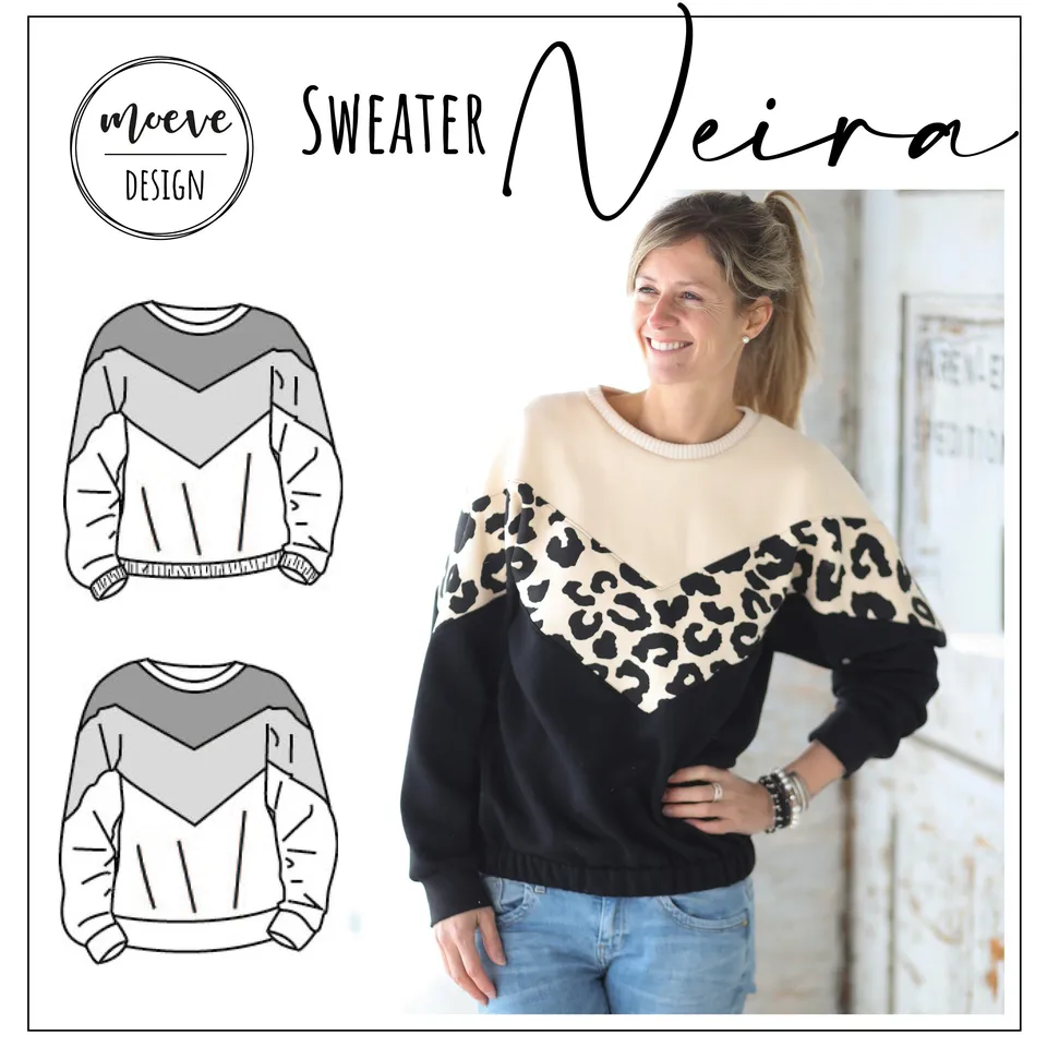 Moeve Design Neira Sweater Schnittmuster Damen 32-52 Oversize