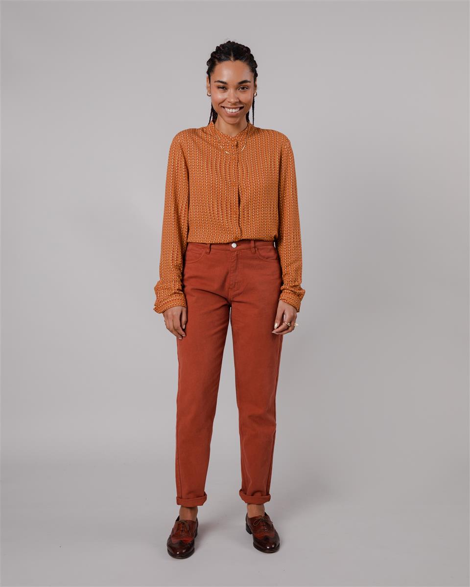 marlowe nature Eyes Mao Regular Bluse spices Ecovero