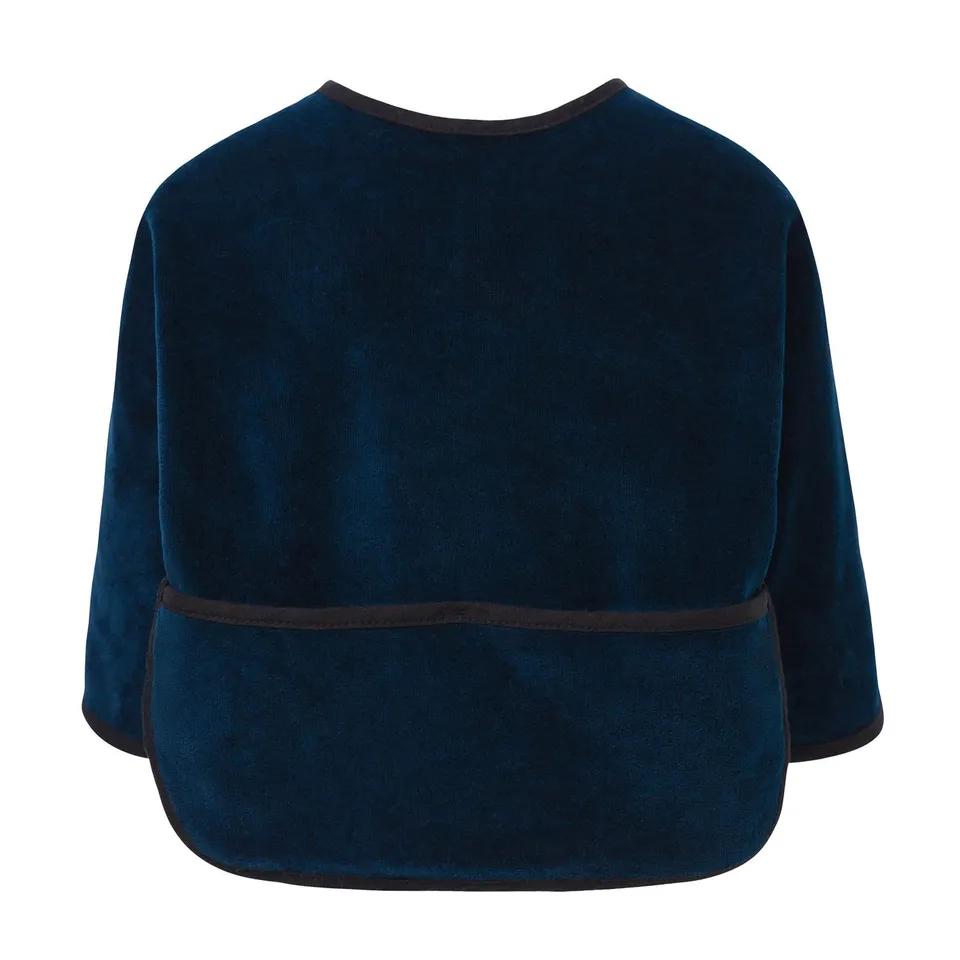 Infantium Victoria Blue Velvet Bib Lätzchen Blau Samt One Size