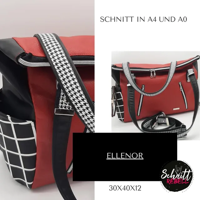 Schnittrebell Ellenor Ebook Shopper 30x40x12 cm PDF