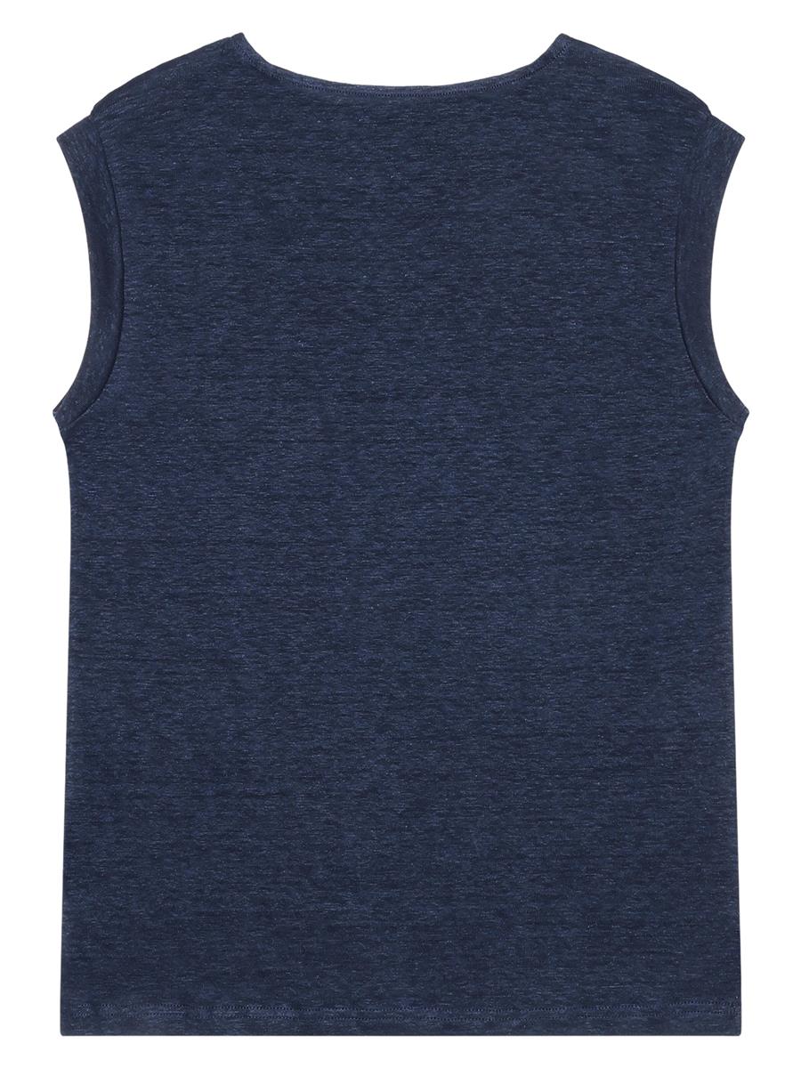 marlowe nature Loose Fold Up Linen T-Shirt total eclipse XS