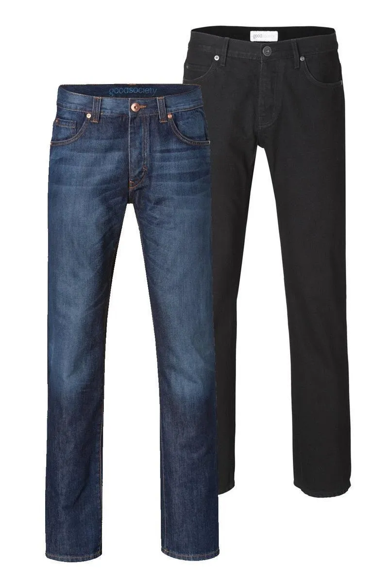 marlowe nature Jeans Milano Straight Herrenjeans raw Bio-Denim