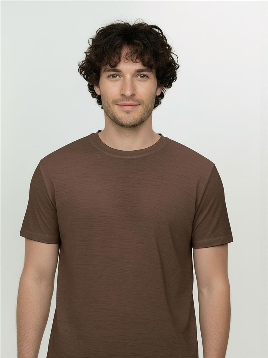 marlowe nature Basic Loom Shirt earth wood Merinowolle