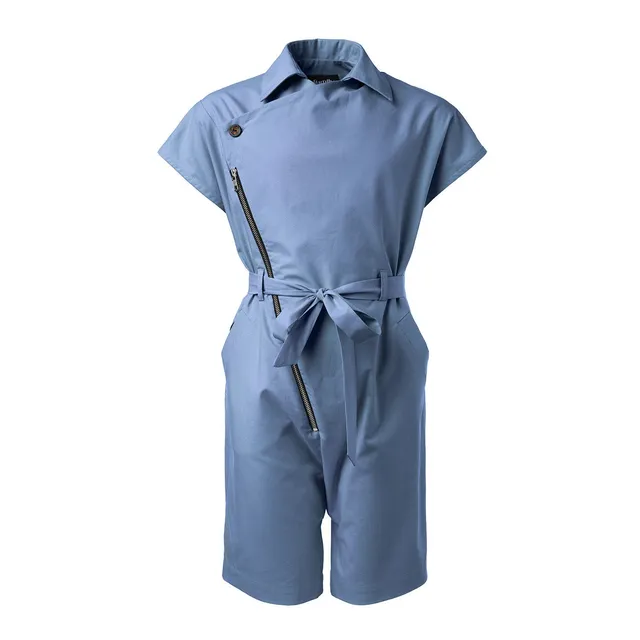 Infantium Victoria Denim Jumpsuit Overall blau 116 Kurzarm