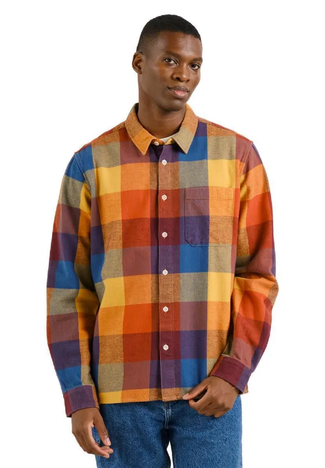 Dedicated Rute Flannel Herrenhemd multi color Karo