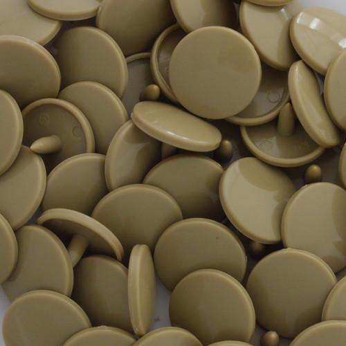 Kam Snaps Plastic Snaps B42 Druckknöpfe beige lang 50 Sets