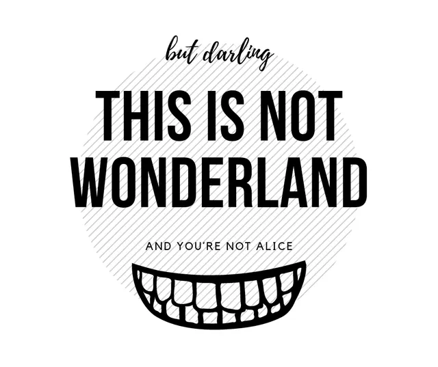 Schnittrebell Wonderland Plotterdatei But darling SVG Download