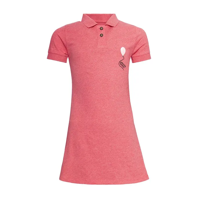 Infantium Victoria Red Polo Dress Kleid Gr.116 rot Bio-Baumwolle