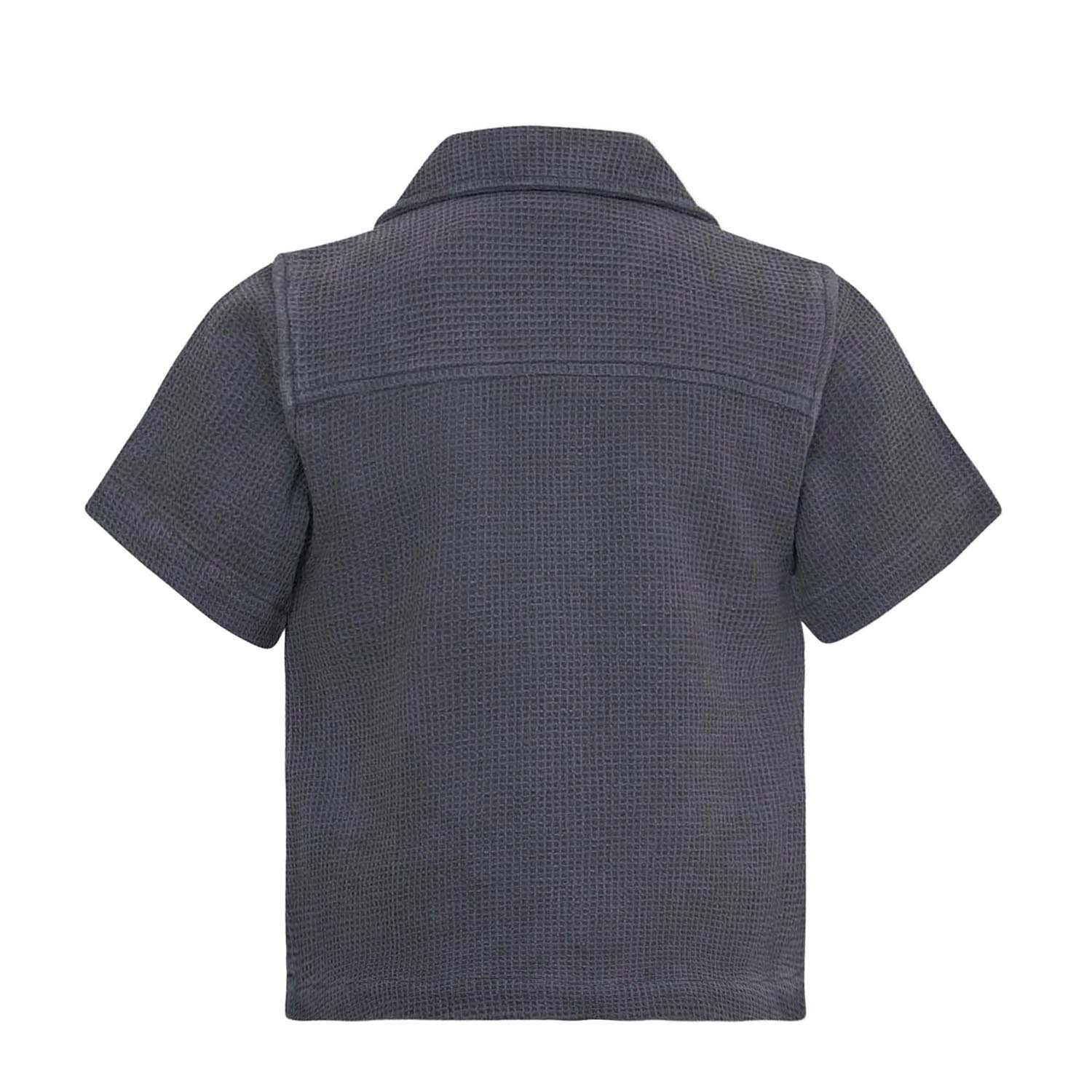 Infantium Victoria Button-Up Hemd Grau Bio-Baumwolle 92