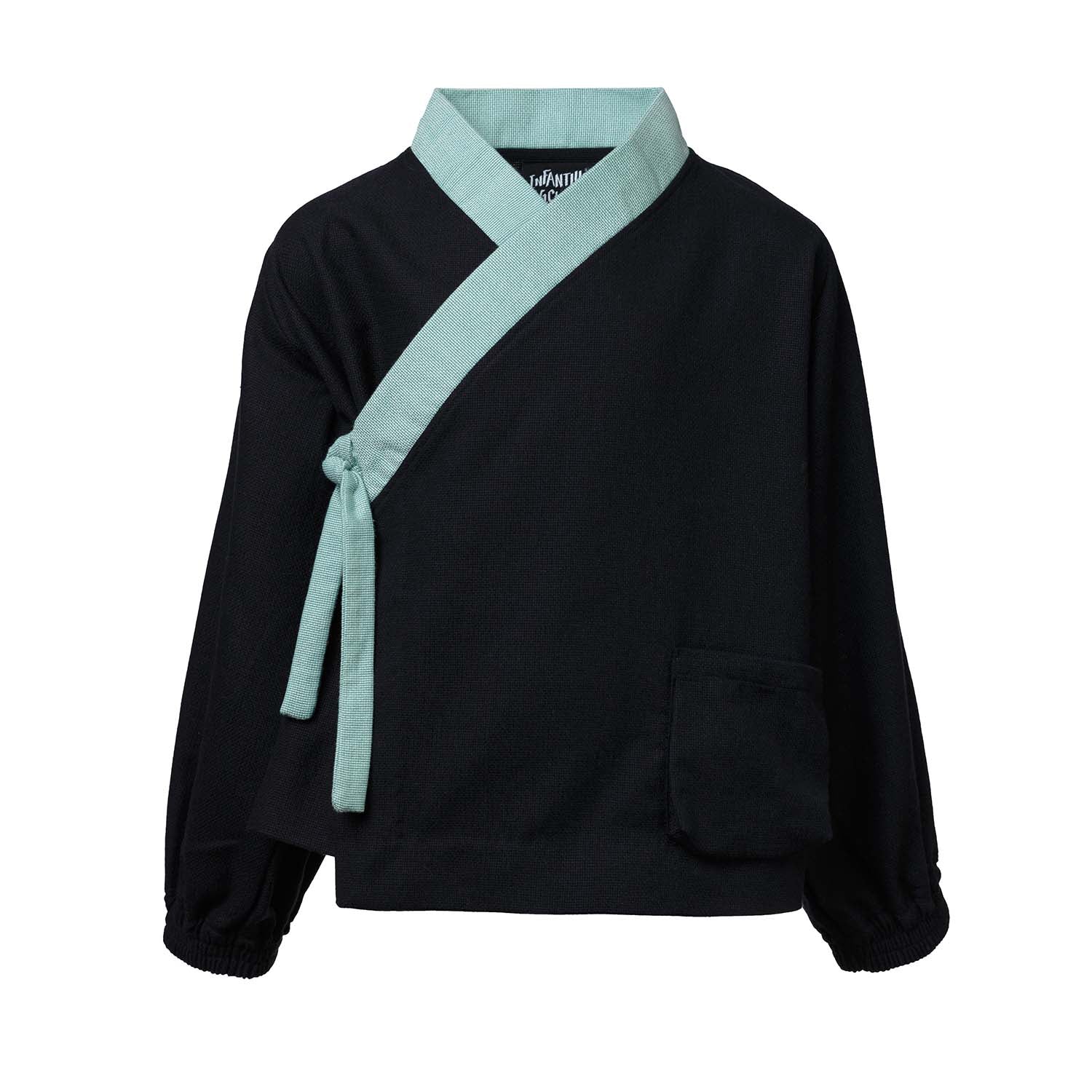 Infantium Victoria Kimono Jacke Schwarz Baumwolle Kinder
