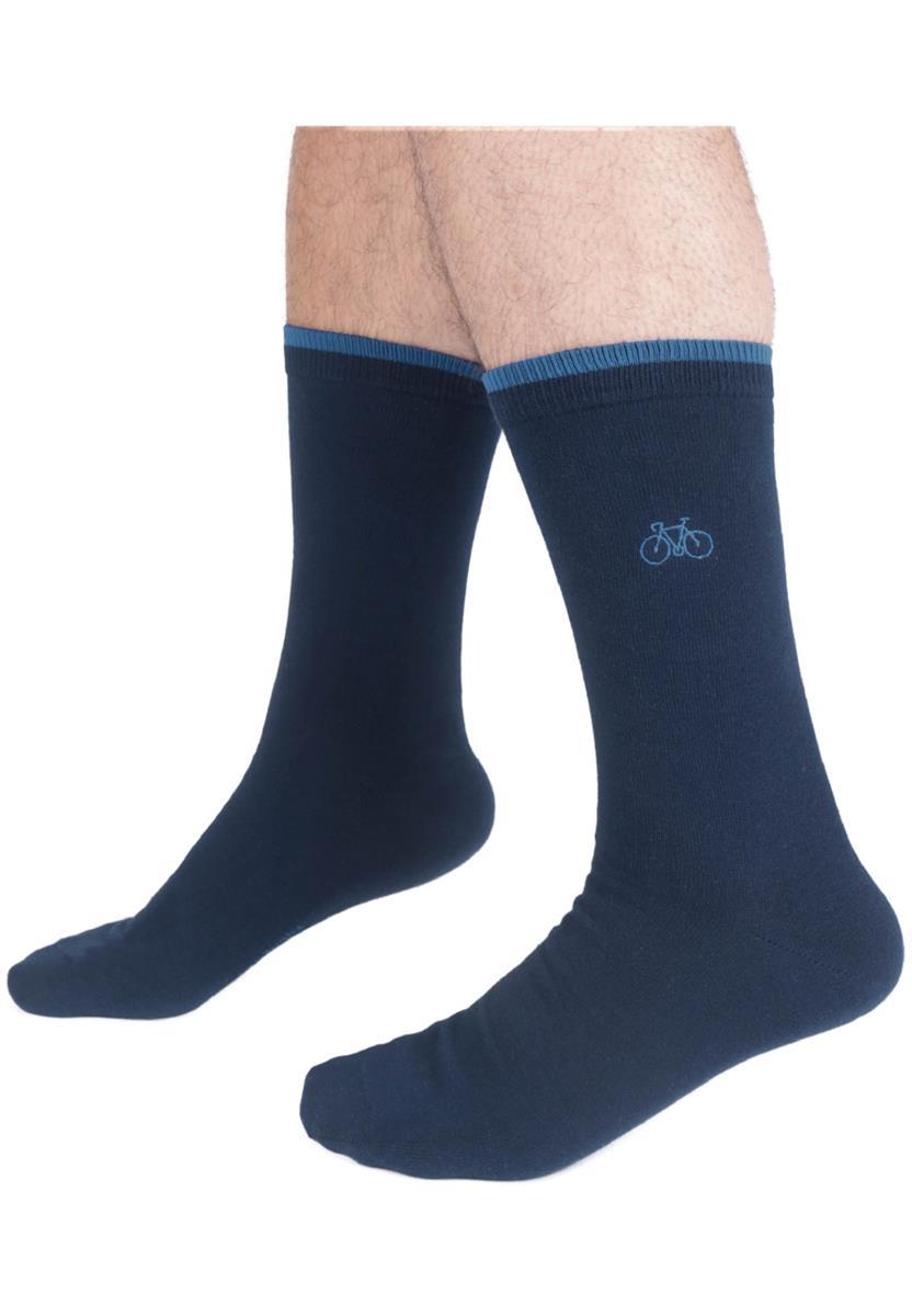 Thought Bike Bambus Socken Herren 41-47 grey marl Fahrrad Stick