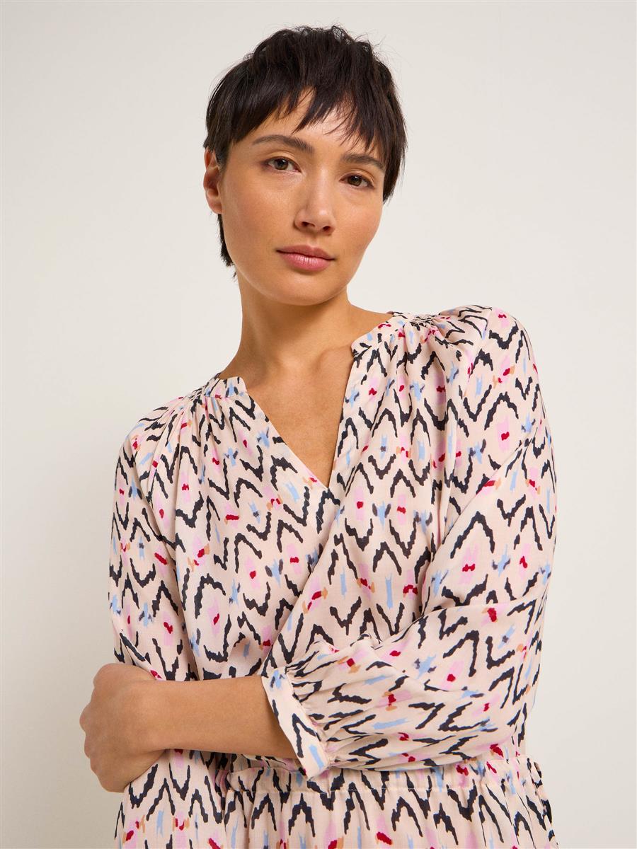 Marlowe Nature Midikleid ikat print natural Seide Gr.36