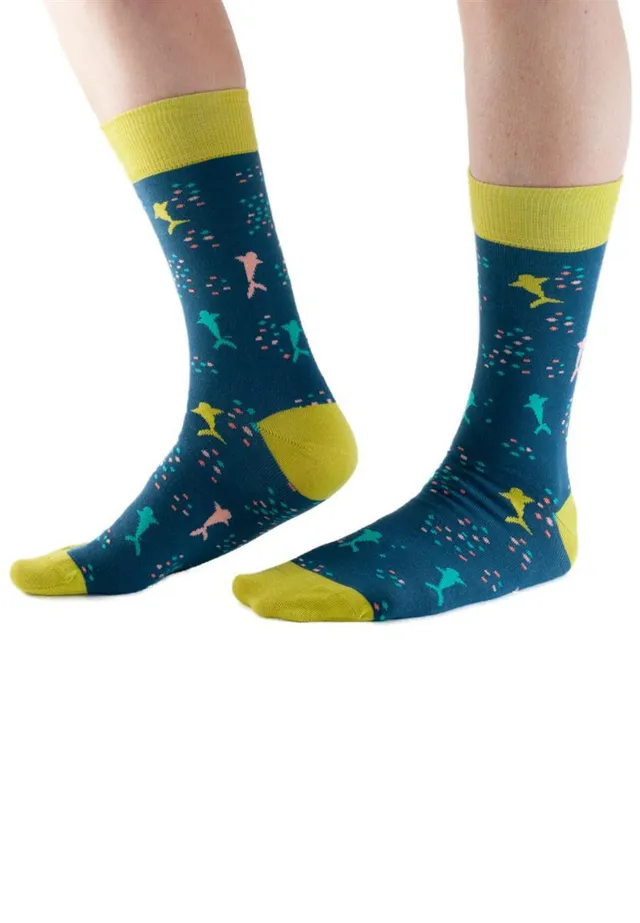 Marlowe Nature Sharks Socken blau 36-41 Bambus