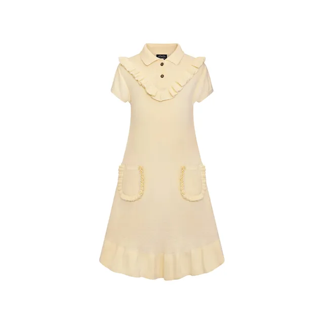 Infantium Victoria Dresses Midikleid Gelb 92 Bio-Baumwolle