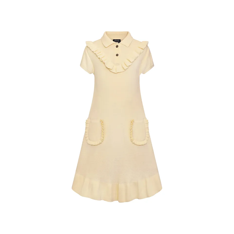 Infantium Victoria Dresses Midikleid Gelb 92 Bio-Baumwolle