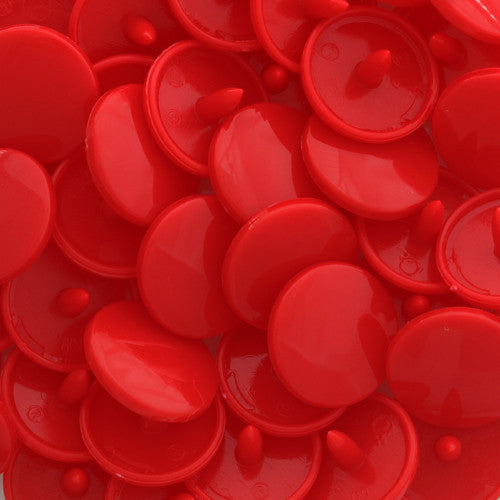 Kam Snaps B38 Red Druckknöpfe Gr. 20 glänzend 50 Sets