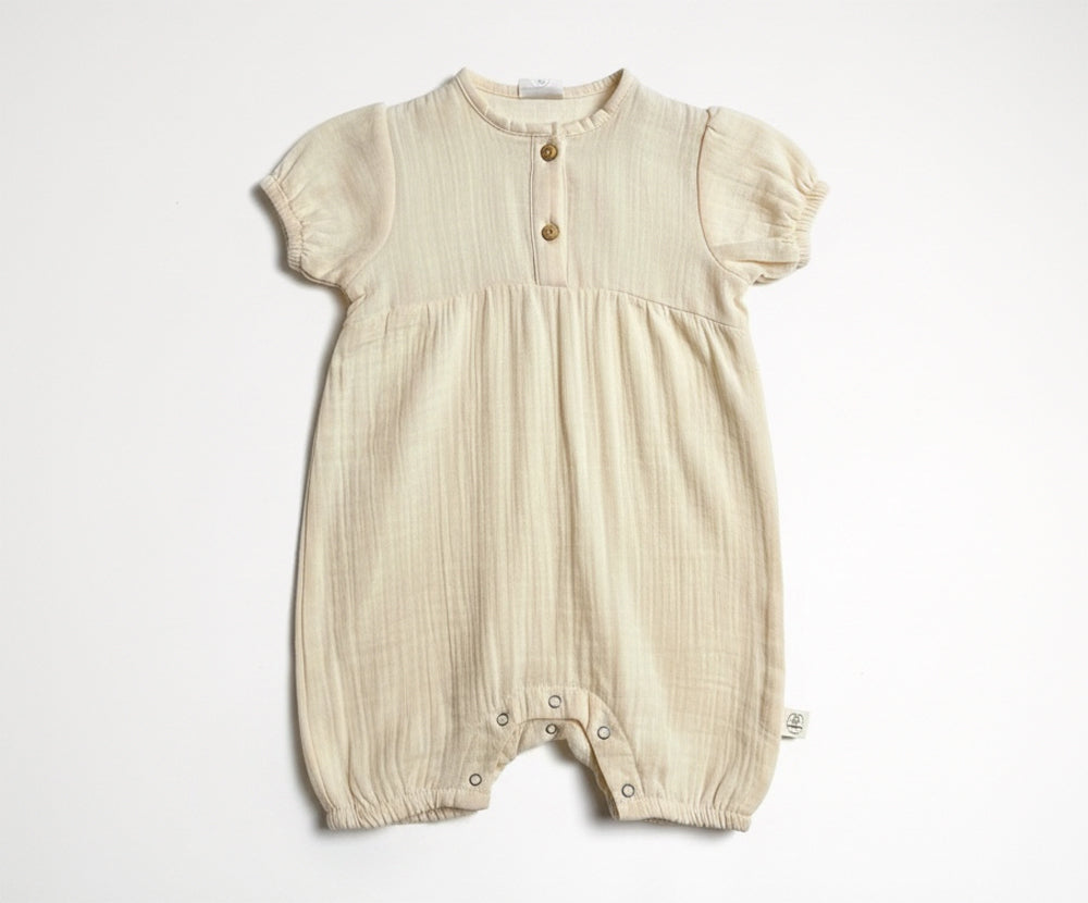 Naturkind Musselin Sommer-Overall GOTS Navy 50/56 Baumwolle