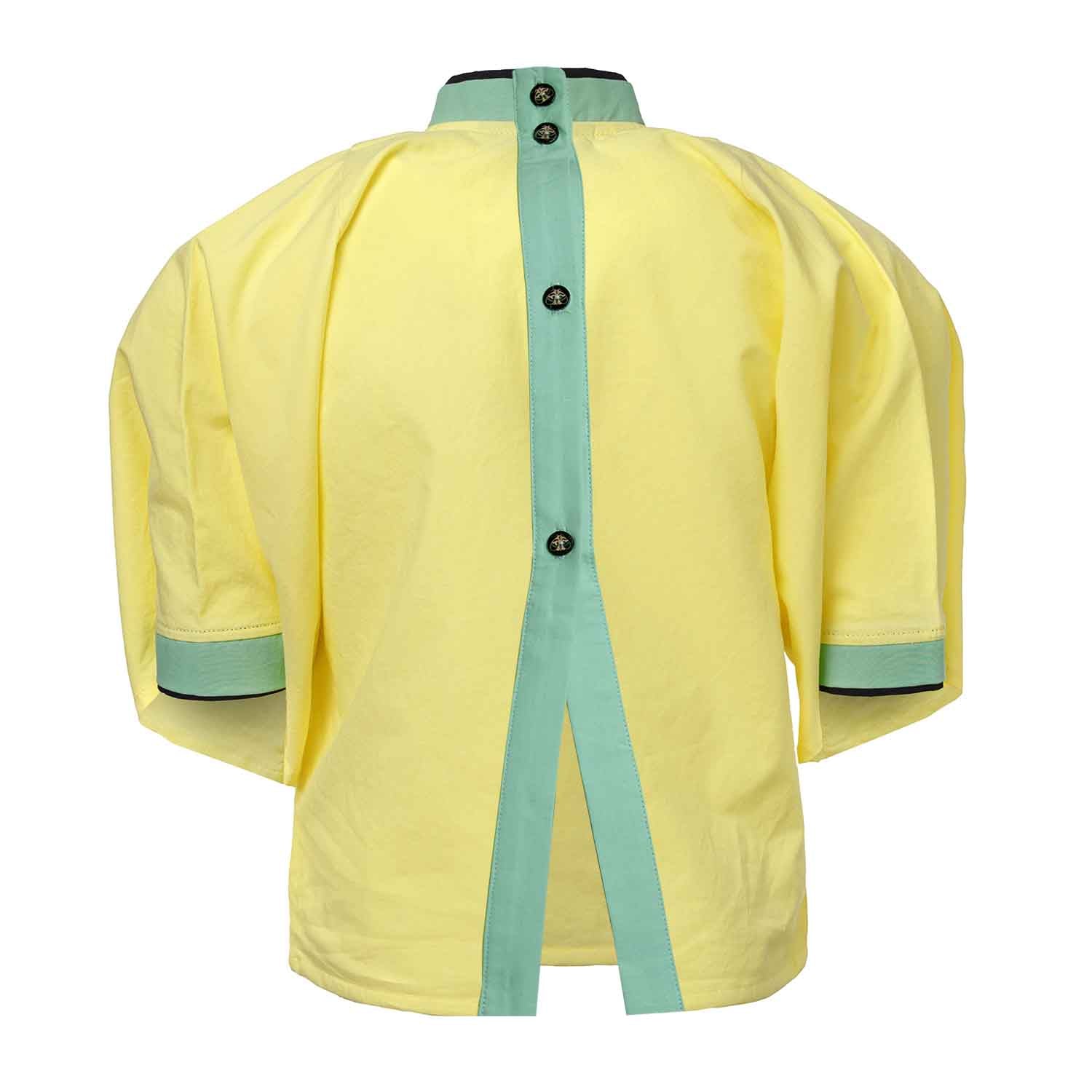 Infantium Victoria Kimono Shirt Kinderhemd Gelb 116 Baumwolle