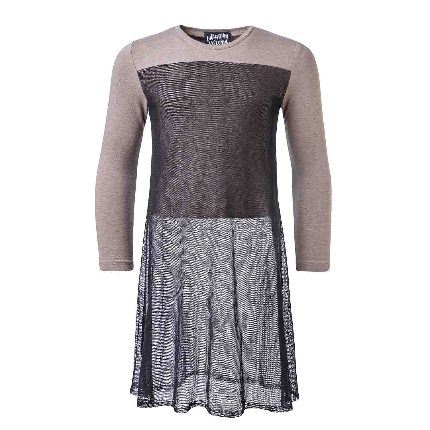 Infantium Victoria Top Beige Mesh Top Baumwolle Mädchen
