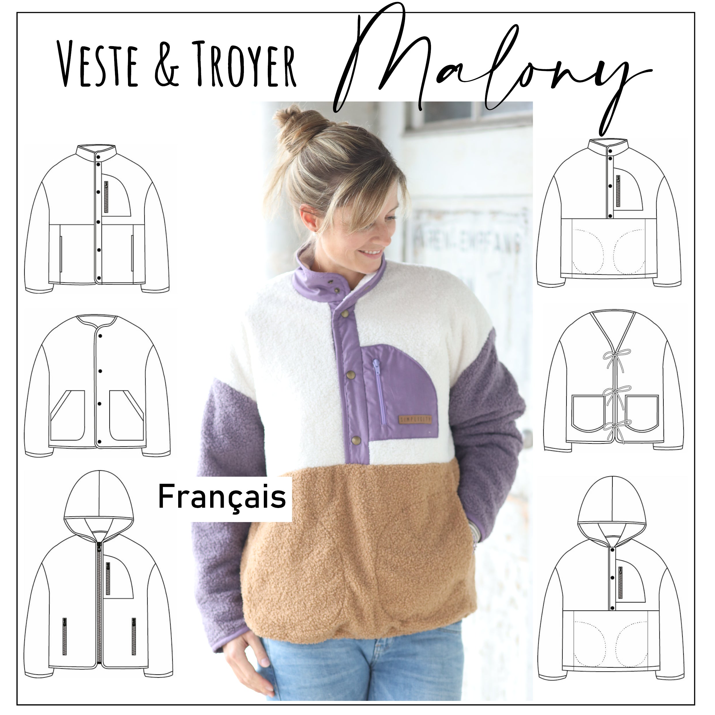 Moeve Design Maloney Schnittmuster Jacke Troyer Damen 32-52