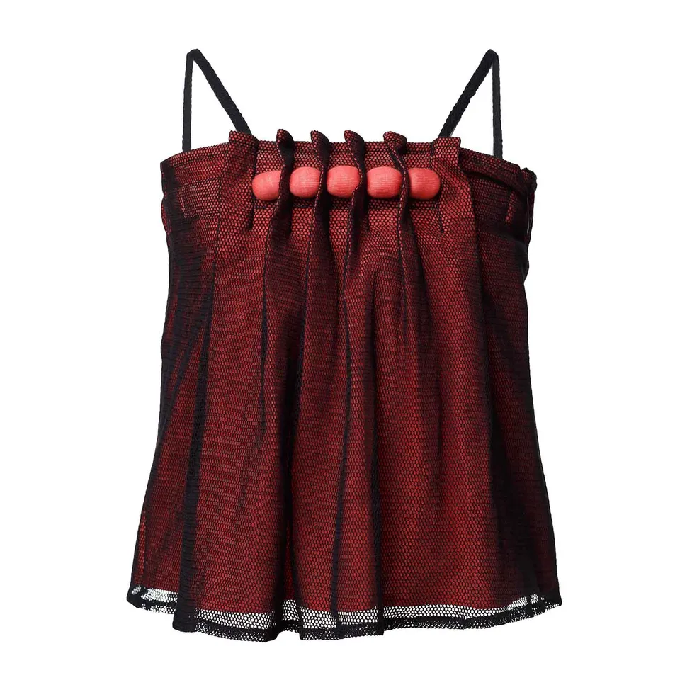 Infantium Victoria Camisole Top Rot 68 Baumwolle Tüll