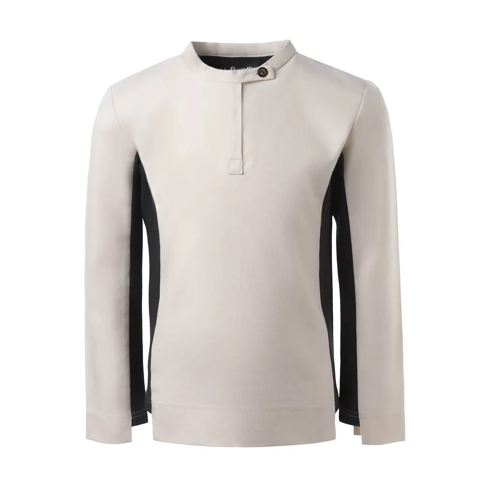 Infantium Victoria Off-White Top Langarmshirt Creme Baumwolle 92-116