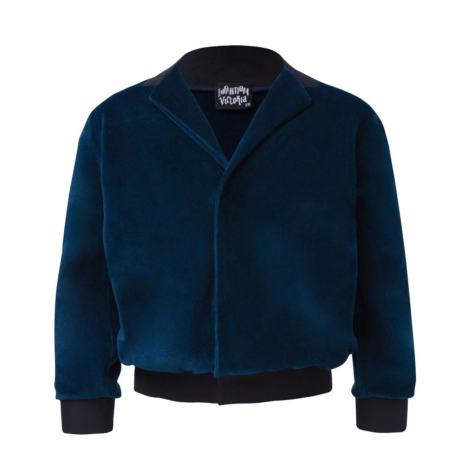Infantium Victoria Velvet Blazer Samtblazer Petrol 128
