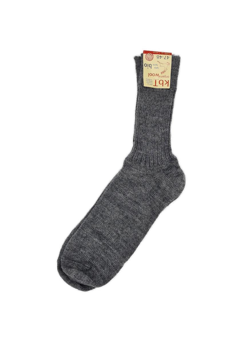 Hirsch Natur Mittelschwere Wollsocke Socken grau 42-43 Bio-Wolle