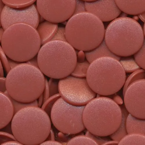 Kam Snaps Plastic Snaps B15 Druckknöpfe altrosa 50 Sets