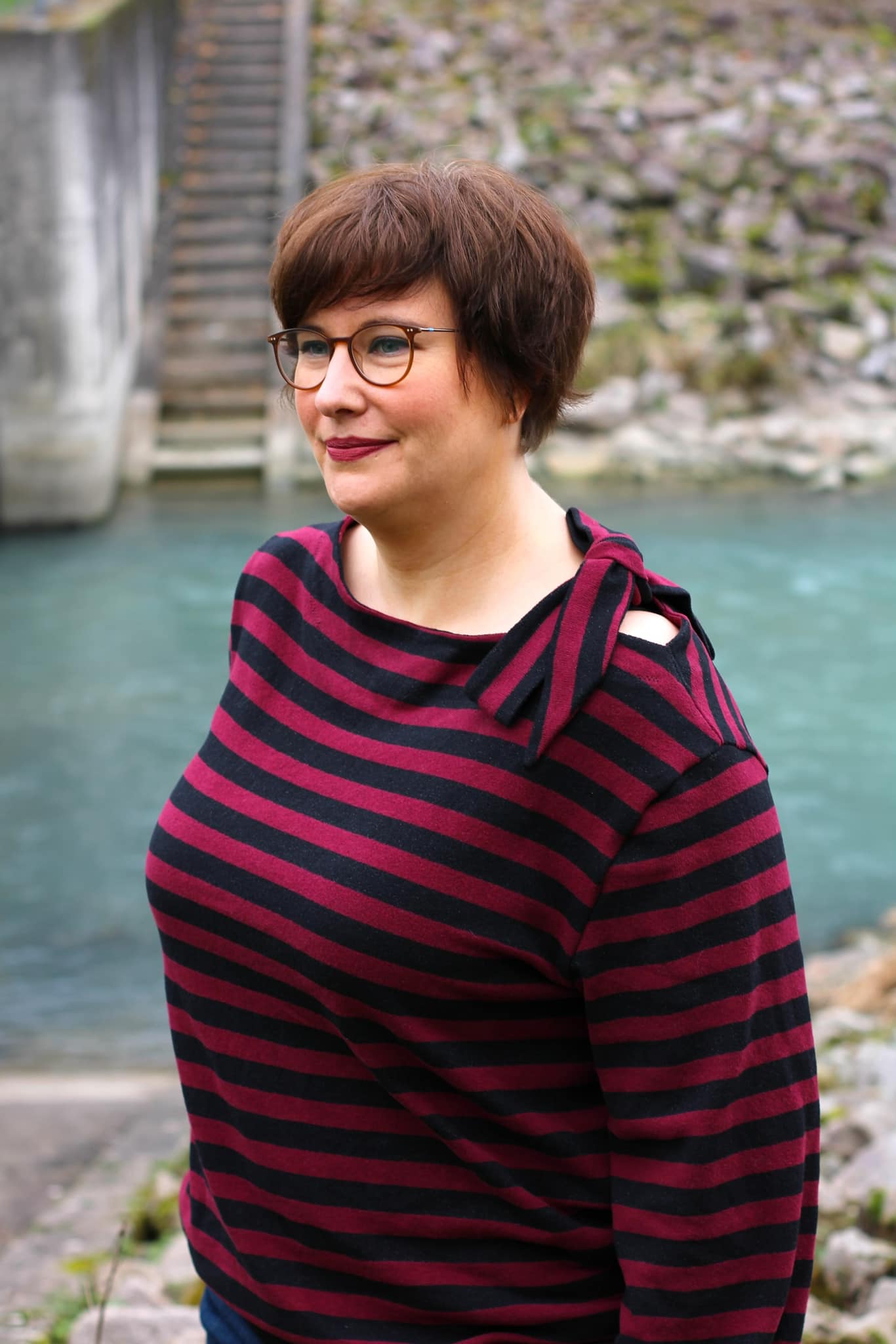 Schnittrebell Klea Pullover Schnittmuster Gr.34-52 Schleife