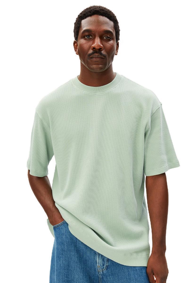 ARMEDANGELS Maarkos Waffle T-Shirt foam Bio-Baumwolle