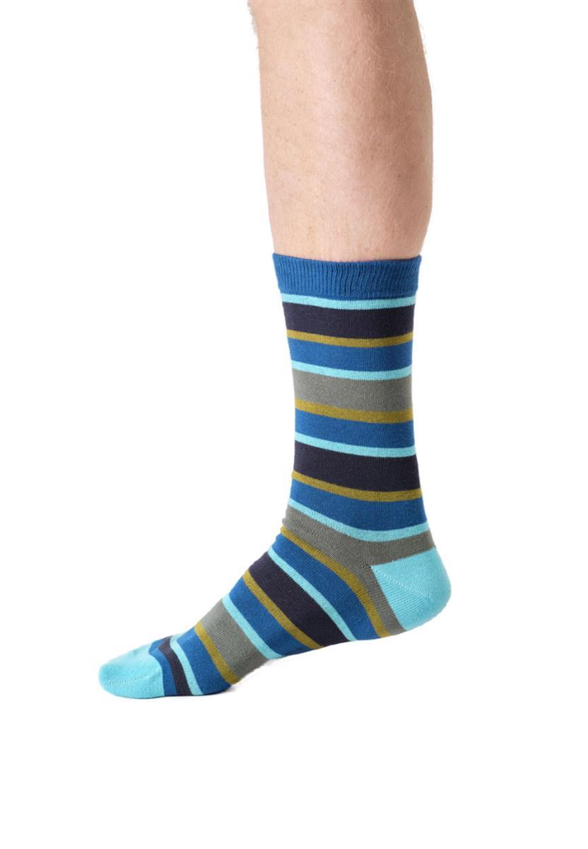 Thought Rugby Stripe Crew Socks Socken crimson red 41-47 Bio