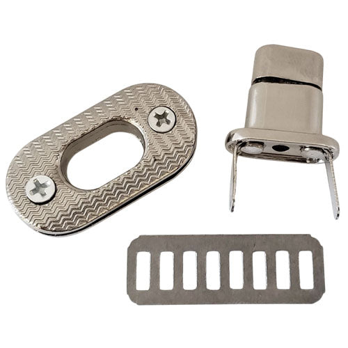 Kam Snaps Oval Turn Locks Taschenverschluss 2er Silber