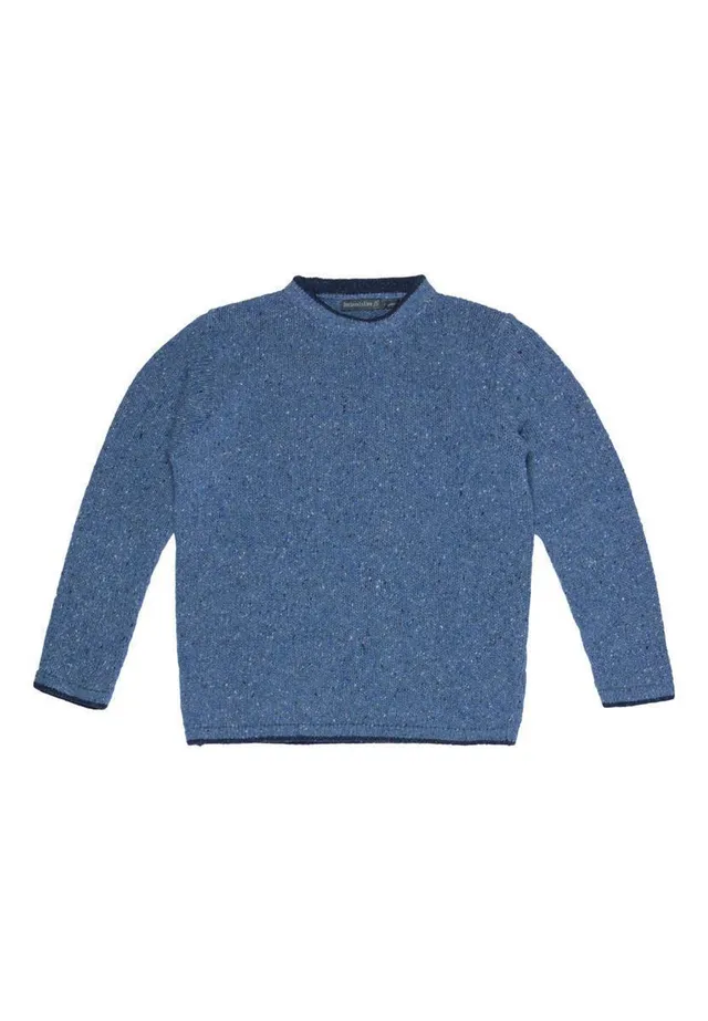 marlowe nature Roundstone Sweater Wollpullover light greyink marl