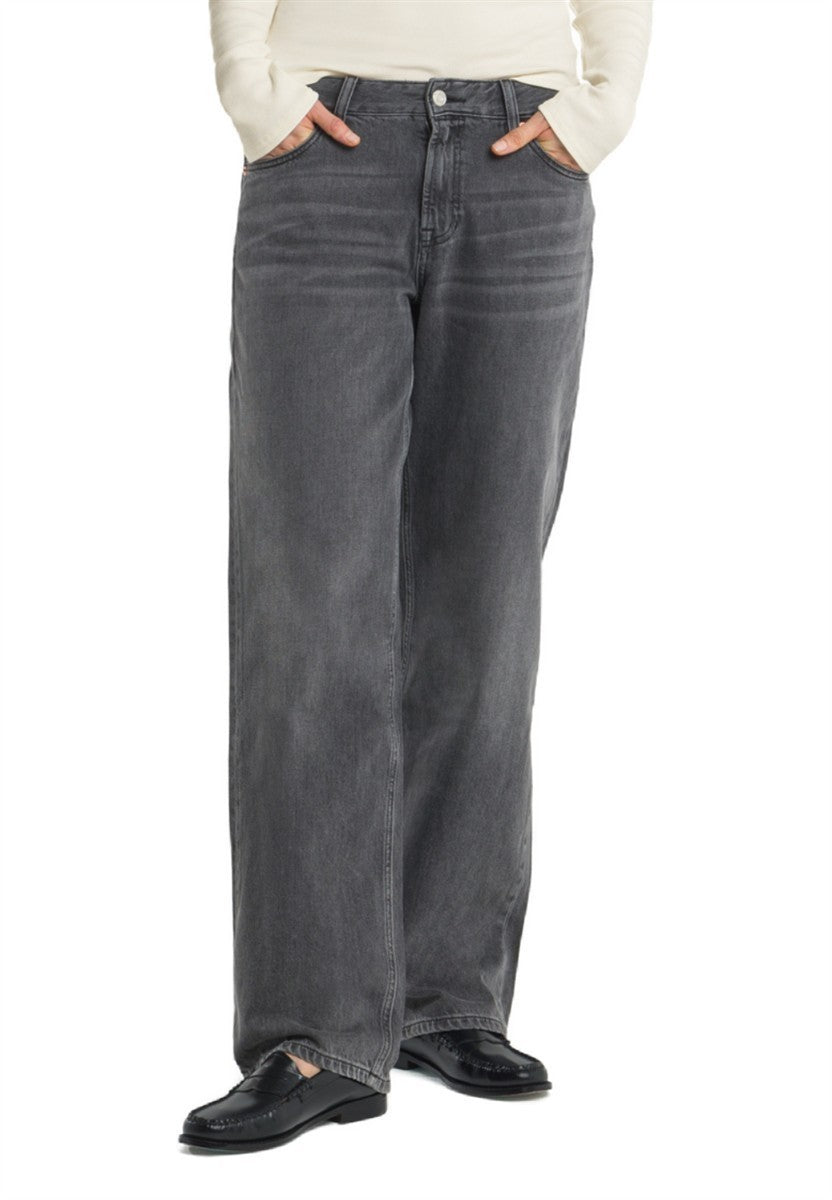 Marlowe Nature Joan Jeans pony black Bio-Baumwolle weit