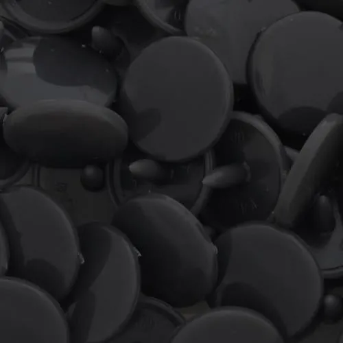 Kam Plastic Snaps Gr.20 Druckknöpfe Dunkelgrau 50 Sets