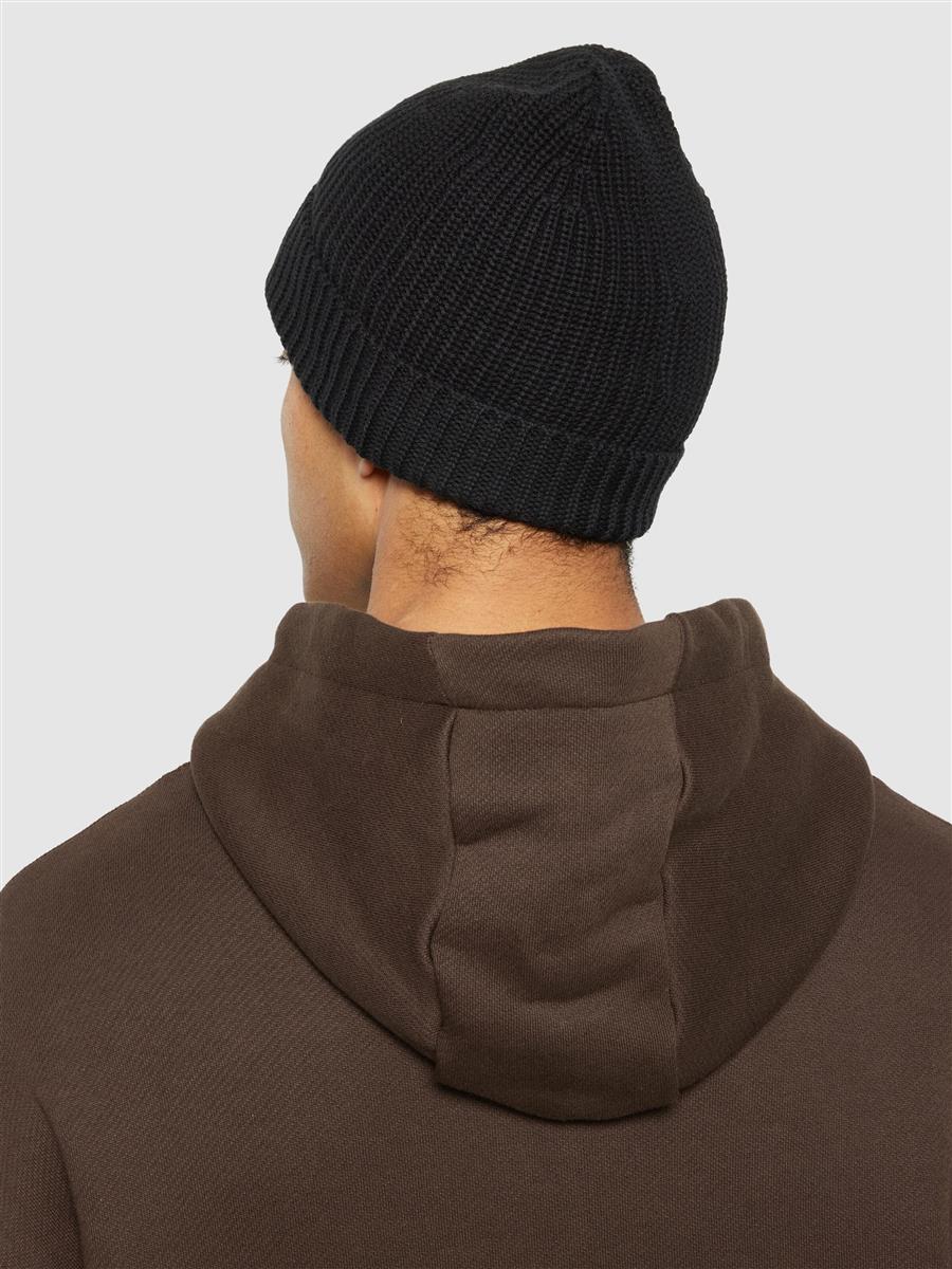 marlowe nature LEAF ribbing hat Mütze dark olive Bio-Baumwolle