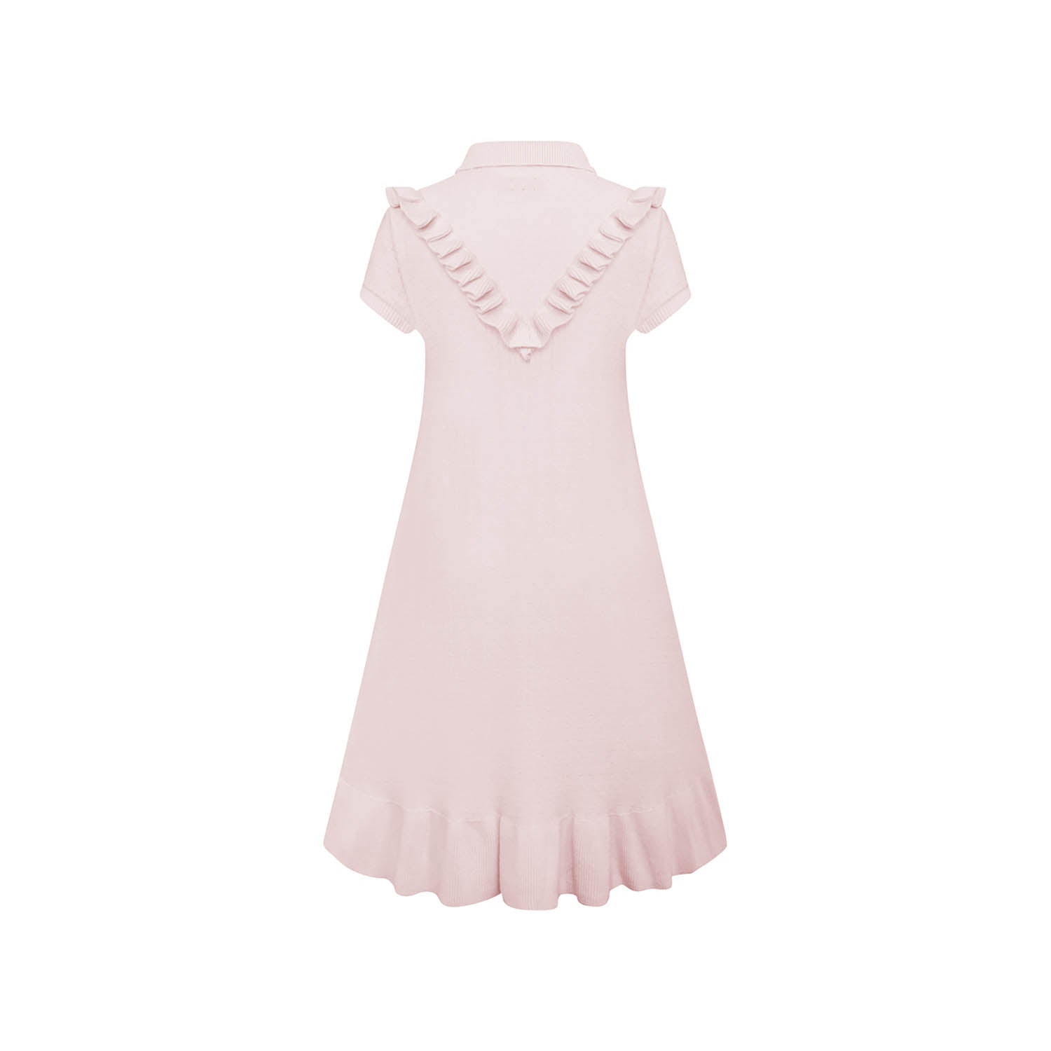 Infantium Victoria Yoke Strickkleid rosa Baumwolle Midi