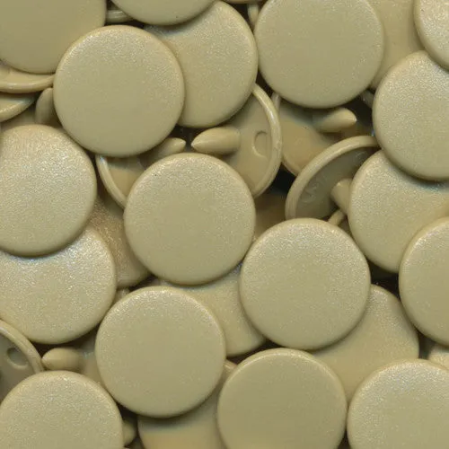 Kam Snaps Plastic Snaps B25 Tan Druckknöpfe 50 Sets matt