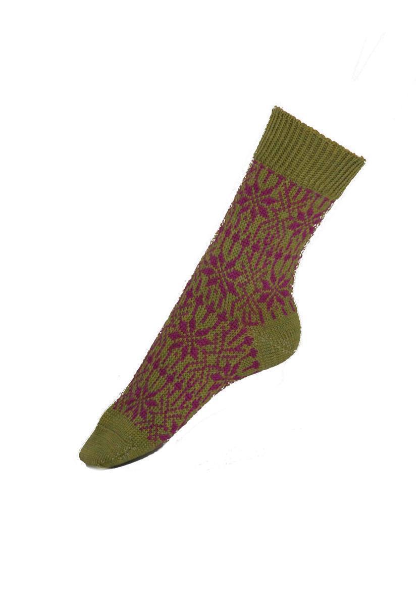 Marlowe Nature Norweger Sternemuster Wollsocken blau/grau