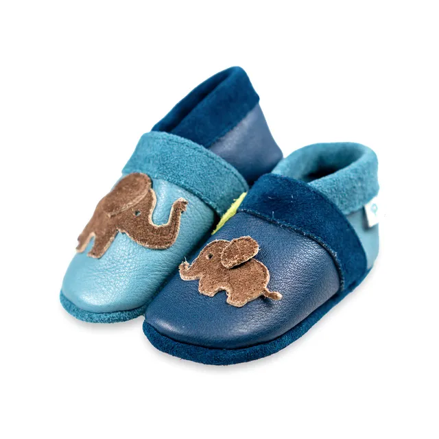 Pantolinos Elefanten Barfußschuhe paloma/tobago Leder
