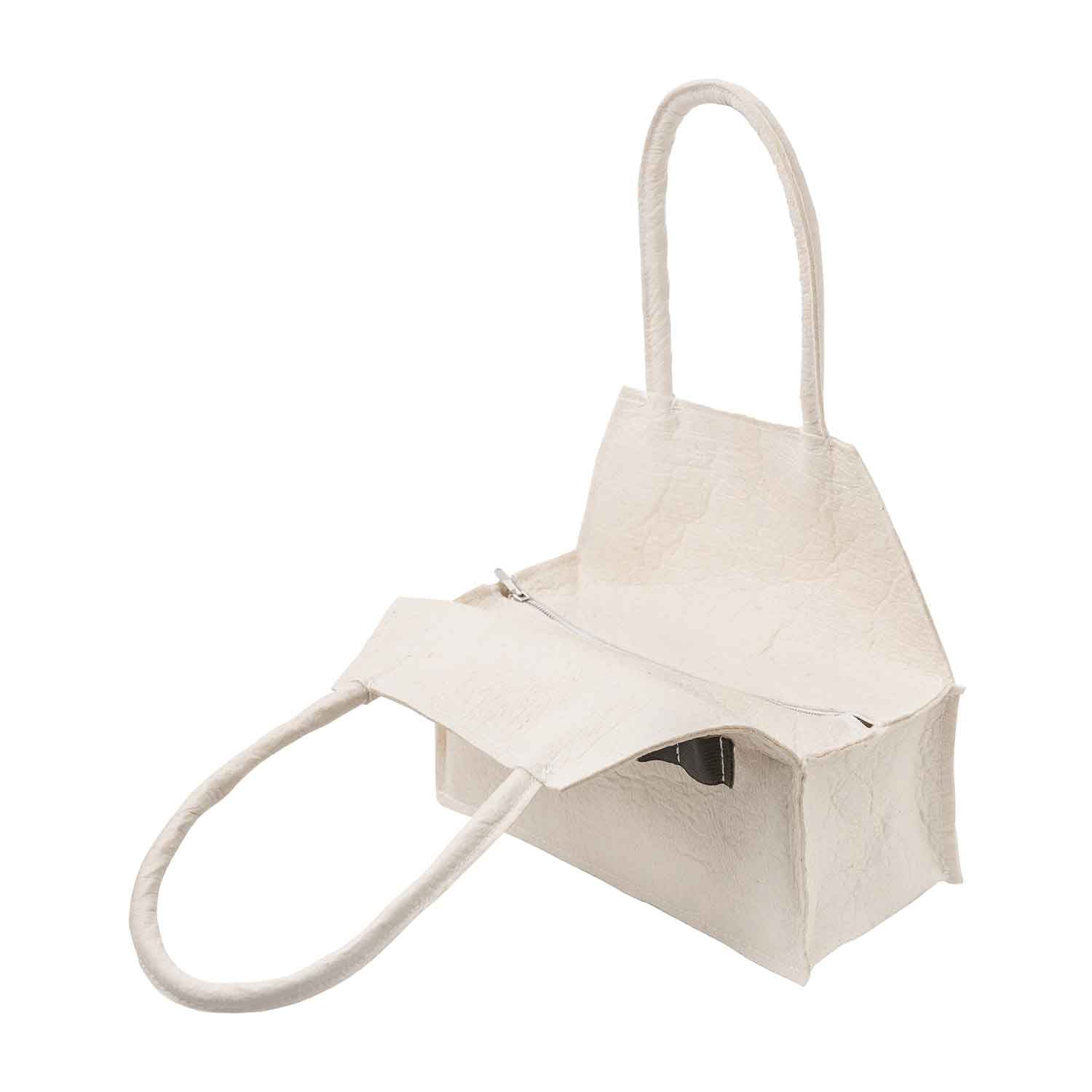 Infantium Victoria White Pinatex Handbag Tasche weiß vegan