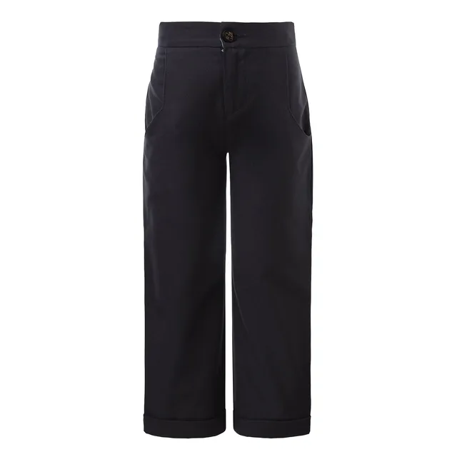 Infantium Victoria Black Chino Kinderhose schwarz Baumwolle