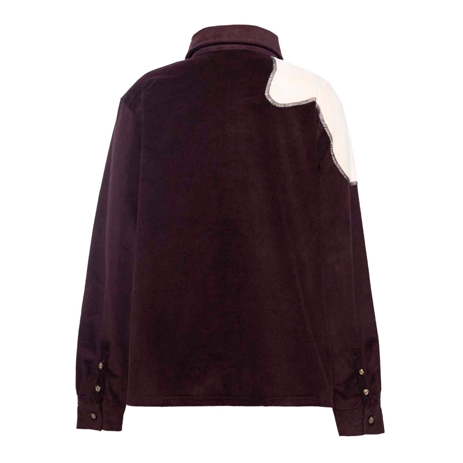Infantium Victoria Velvet Kinderhemd Aubergine Gr. 116