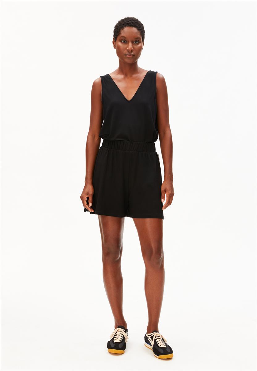 Marlowe Nature Relaxed Jersey Shorts black Viskose