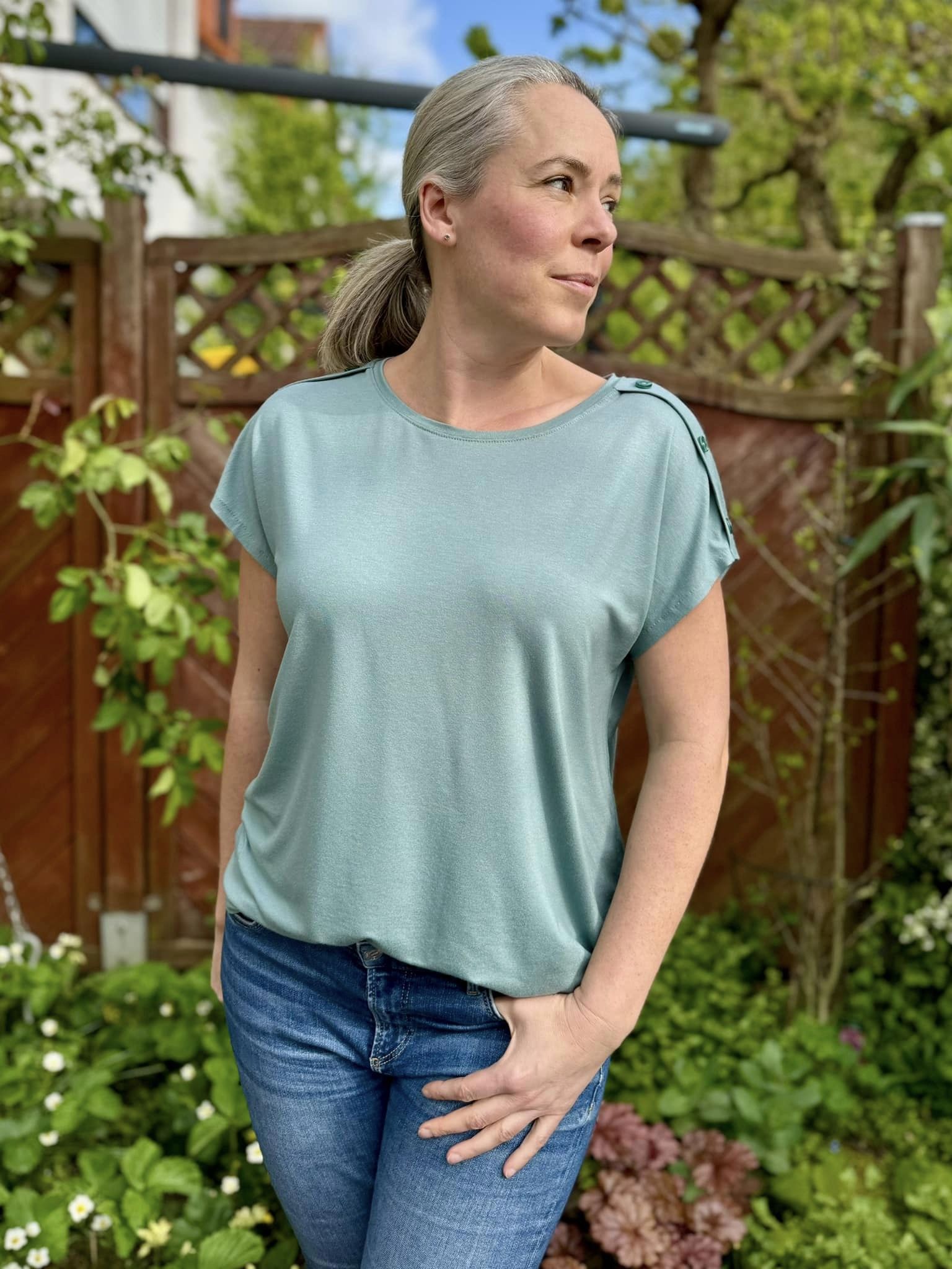 Schnittrebell Gemma Shirt Schnittmuster Ebook Gr. 34-54 Jersey